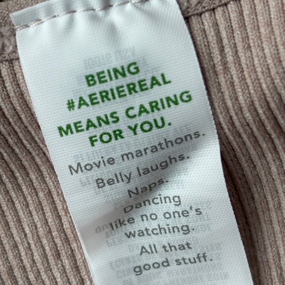 aerie Ribbed V-Neck Bralette Strappy Cross Back Removable Pads Women's Size XS - Picture 5 of 6